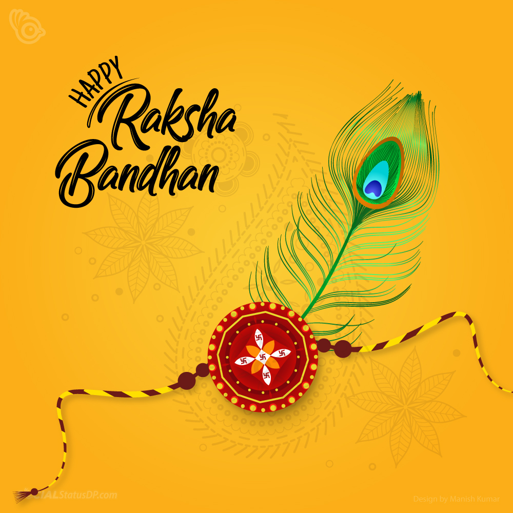 Beautiful Image Of  Wishing Happy Raksha Bandhan 
